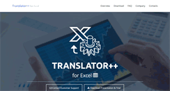 Desktop Screenshot of exceltranslator.com
