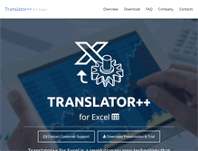 Tablet Screenshot of exceltranslator.com